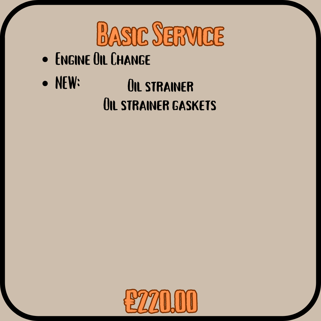 aircooled VW service option one details