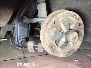 VW Trekker brake drum.
